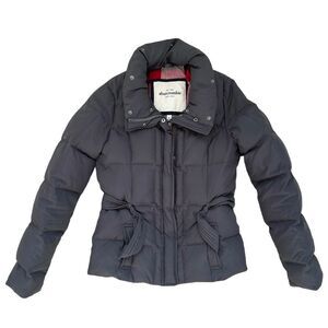 Abercrombie Puffer Winter Coat - Gray